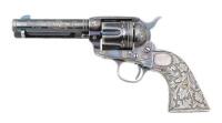 Silver Inlaid and Embellished Colt Single Action Army Revolver