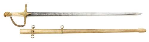 U.S. Militia Officer’s Presentation Sword By Horstman Presented to LT. Thomas Kunkle 2nd. Indiana Volunteer Infantry Regiment