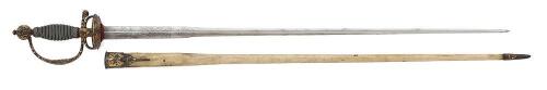 Fine Chiseled Steel Hilt 18th Century European Small Sword