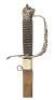 Stunning London Silver Lion Hilt Officer's Sword Hallmarked 1776 - 3
