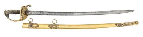 U.S. Model 1850 Sword By Schuyler Hartley & Graham Presented to Lt. Lewis Lern 6th Indiana Artillery