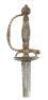 French Chiseled Steel Hilt Small Sword - 2