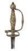 Dainty and Highly Embellished European Chiseled Steel Hilt Small Sword - 2
