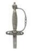 Fine Intricately Embellished European Silver Hilted Small Sword - 2