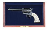 Actual Richard Petty Signed America Remembers Richard Petty Silver Edition Revolver with Four Signatures