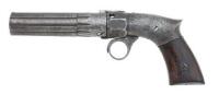 Robbins & Lawrence Co. Ribbed Barrel Percussion Pepperbox Pistol