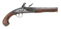 British Flintlock Coat Pistol by Adams