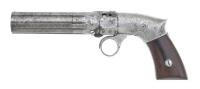 Robbins & Lawrence Co. Ribbed Barrel Percussion Pepperbox Pistol