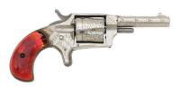 Engraved Hopkins & Allen Ranger No. 2 Single Action Pocket Revolver with Scarce Celluloid Grips