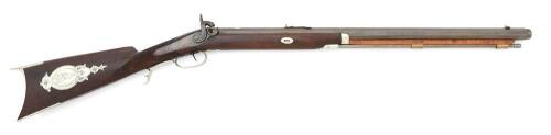 Unmarked Percussion German-Silver Mounted Halfstock Sporting Rifle