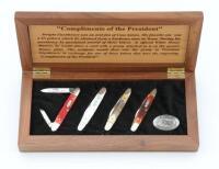 Case XX Four Dot 06263 Dwight Eisenhower “Compliments of the President” Limited Edition Mint Knife Set