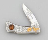 Engraved Smith & Wesson First Production Run Lockback Knife By Stewart Taylor & Sons