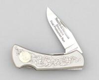 Engraved Smith & Wesson First Production Run Lockback Knife by Stewart Taylor & Sons