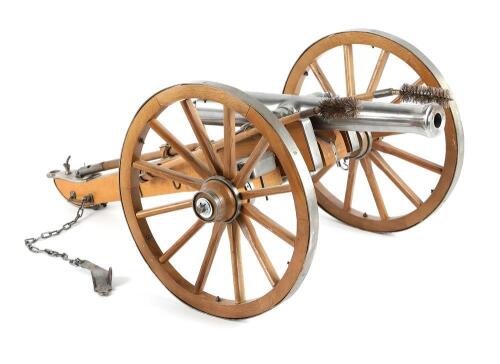 Unmarked Miniature Spanish Napoleon Cannon and Carriage