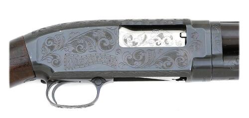 Custom Engraved Winchester Model 12 Trap Slide Action Shotgun