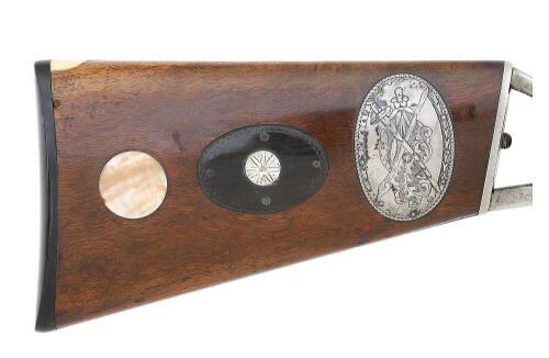 Amazing and Ornate American Single Shot Buggy Rifle by Nathaniel Whitmore