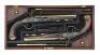 Cased Pair of British Brass-Barreled Flintlock Holster Pistols by Ketland