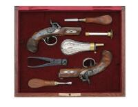 Cased Pair of American Historical Society Henry Deringer Percussion Pocket Pistols