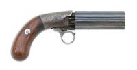 Blunt & Syms Percussion Underhammer Pepperbox Pistol