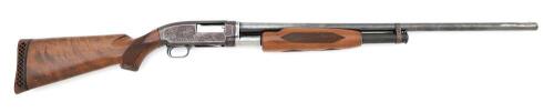 Custom Engraved Winchester Model 12 Slide Action Shotgun