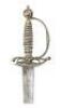 European Chiseled Brass Hilt Small Sword - 2