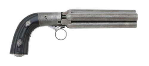 Belgian Mariette Patent Percussion Pepperbox