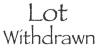 Lot Withdrawn