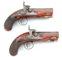 Pair of British Percussion Pocket Pistols by Conway