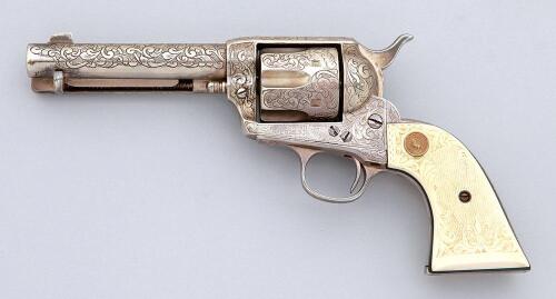 Custom Engraved Colt Single Action Army Revolver