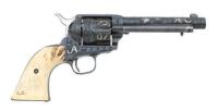 Custom Engraved Colt Single Action Army Revolver