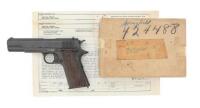U.S. Model 1911 Semi-Auto Pistol by Colt with Raritan Arsenal Box and Papers