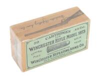 Excellent Sealed Vintage Box of Winchester 44-40 Ammunition