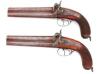 Lovely Pair of Belgian Over Under Holster Pistols by Falisse & Trapmann - 2