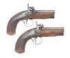 Pair of British Percussion Pocket Pistols by Richardson