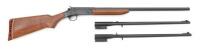 Harrington & Richardson Topper Model 158 Single Barrel Rifle/Shotgun Combination Set with Scarce 22 Rem Jet Barrel