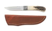 Custom Stag Handled Boot Knife By Easler