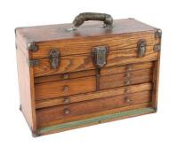 Eagle Lock Company Machinist Wood Chest