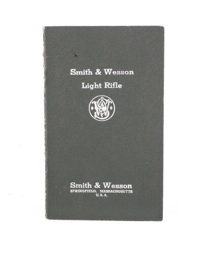 Scarce Smith & Wesson Model 1940 Light Rifle Manual