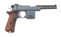 Danish Model 1910/21 Bergmann Semi-Auto Pistol by Pieper