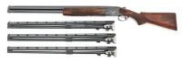 Vrancken-Engraved Browning Superposed Midas Grade Skeet Four Barrel Set Shotgun