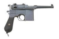 German C96 “French Gendarme” Semi-Auto Pistol by Mauser Oberndorf