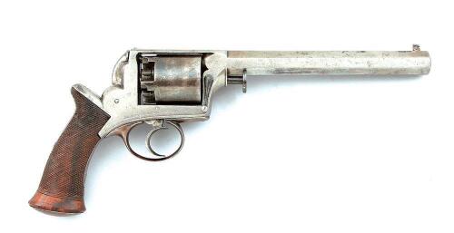 Rare Adams Model 1851 Dragoon Double Action Percussion Revolver by Hollis & Sheath