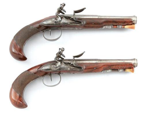 Fine Pair of French Flintlock Belt Pistols by Vigouroux