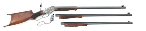 Fine Stevens Ideal No. 49 Walnut Hill Three Barrel Set Rifle On No. 44 1/2 Action