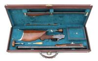 Custom George Schoyen Stevens 44 1/2 Schuetzen Rifle Cased with Accessories & Spare Barrel