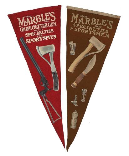 Rare Marble's Advertising Pennants from Kirkwood Brothers of Boston