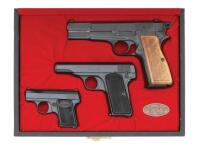 Beautiful Browning Three Gun Set Of Pistols