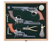 Cased Set of Three Colt Second Generation Percussion Revolvers