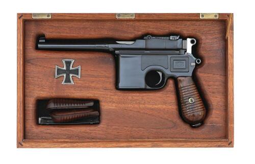 German C96 M30 Semi-Auto Pistol by Mauser Oberndorf