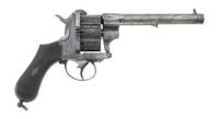 European 10-Shot Double Action Pinfire Revolver with Irish Retailer Markings